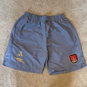 Arsenal Retro Light Blue Woven Shorts Mens Size Large
